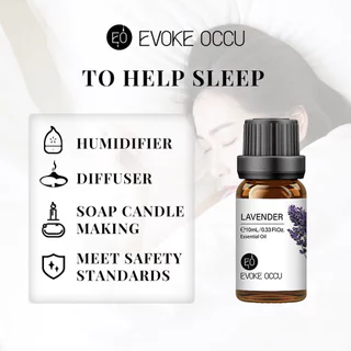 Aliztar 100% Pure Lavender Essential Oil 10 ml. น้ำมันหอมระเหยลาเวนเดอร์แท้ สำหรับอโรมาเทอราพี เตาอโรมา เครื่องพ่นไอน...