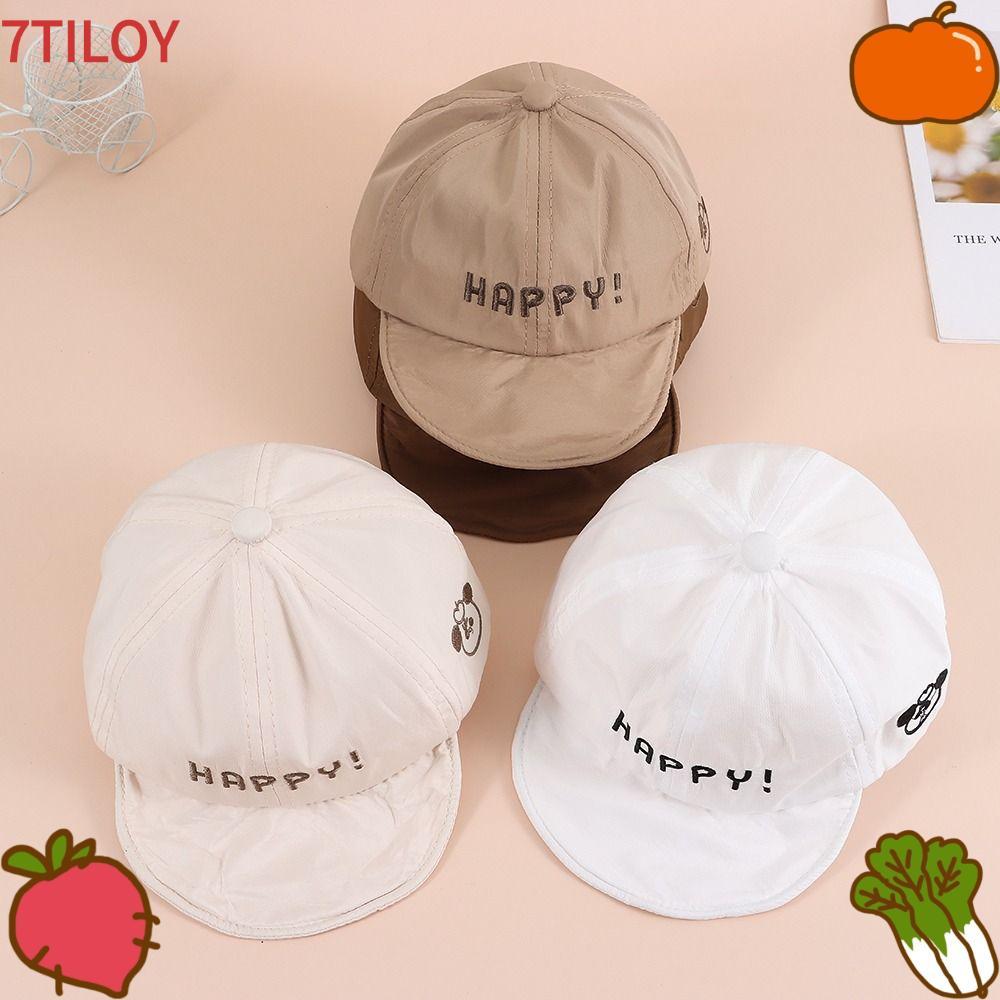 7TILOYSHOP หมวกเด็กวัยหัดเดินทารก, หมวกเบสบอลเด็กฤดูใบไม้ผลิฤดูร้อนแห้งเร็ว, 6M-2Y Soft-Brim หมวกป้อ