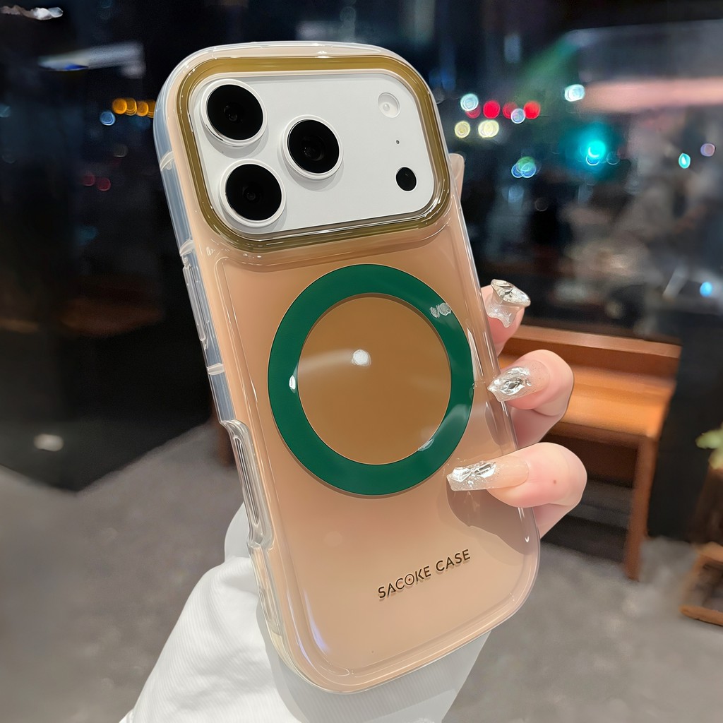 เคสซิลิโคนแม่เหล็กไล่โทนสี Dopamine สีสันสดใสสําหรับ iPhone 17 16 15 14 13 12 Pro max ฝาครอบป้องกันกันกระแทก