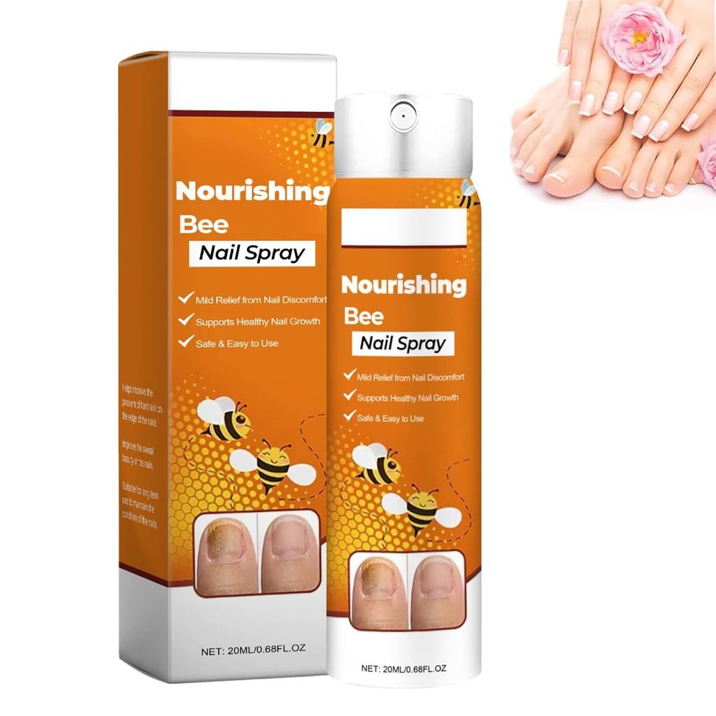 Bee Venom Nail Spray, Bee Venom Repair Nail Spray, Nail Strengthening Cuticle, Nail Repair Essence (