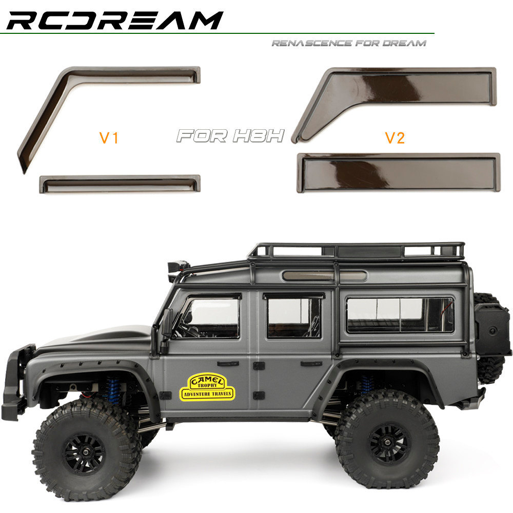 รถจําลองหน้าต่างสภาพอากาศโล่สําหรับ MJX 1/8 H8H RC Crawler รถ