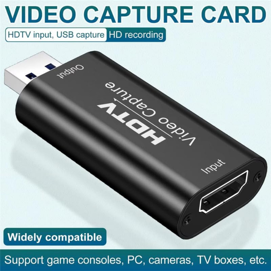 แคปเจอร์การ์ด Video Capture Card การ์ดจับภาพวิดีโอเสียง 4K HDMI เป็น USB2.0 FR Game Live ส่งจากกทม.