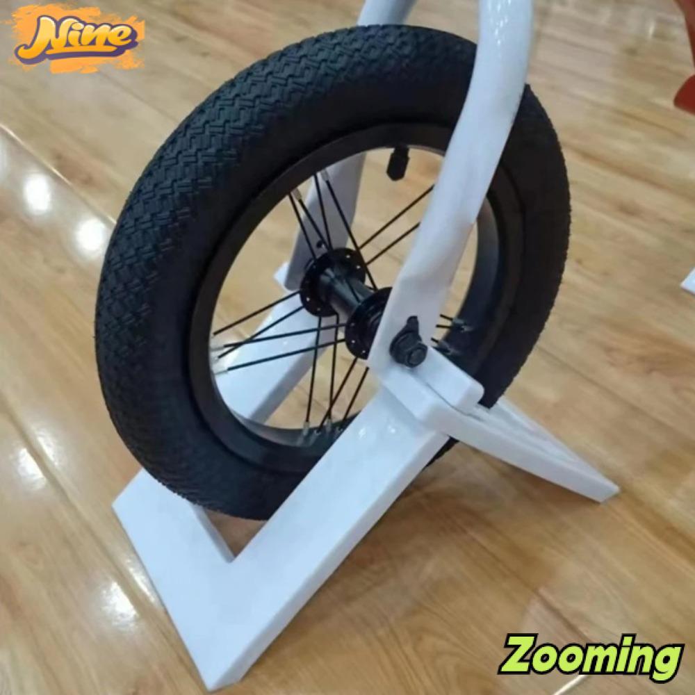 ZOOMING ชั้นเก็บของจักรยาน, ขาตั้งจอแสดงผล PVC โครงจอดรถสกู๊ตเตอร์, ชั้นวางยึดคุณภาพสูงตั้งพื้นที่วางจักรยานทรงตัวเด็ก