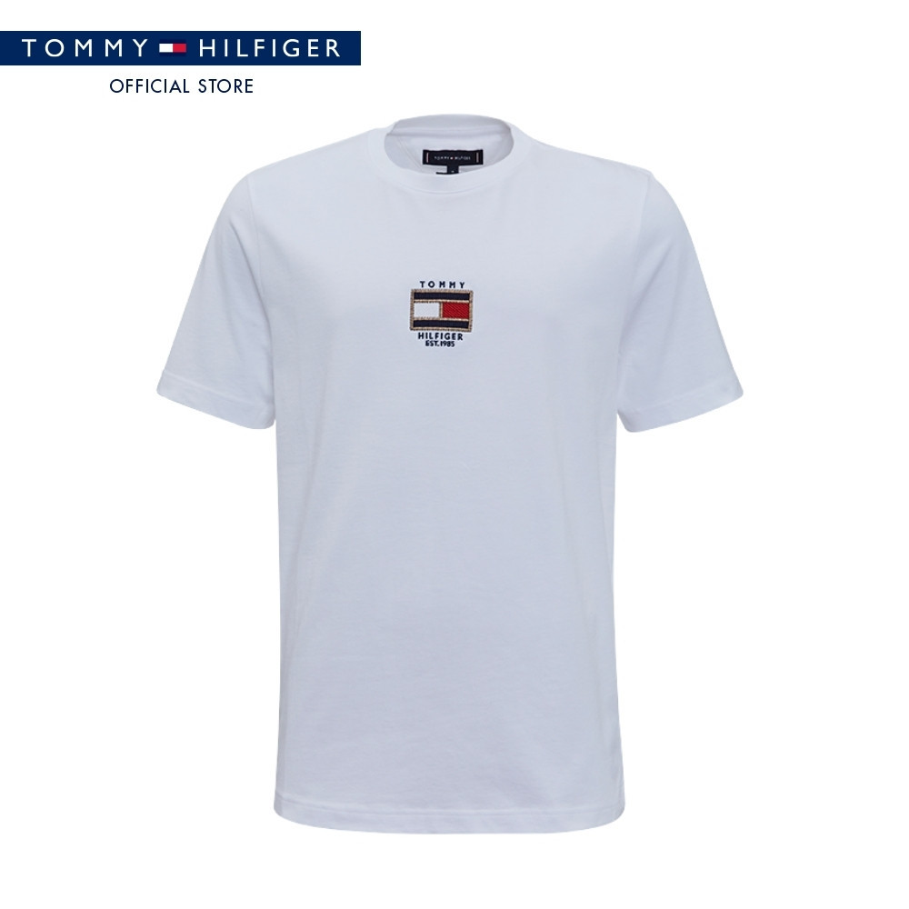 Tommy Hilfiger เสื้อยืด ผู้ชาย รุ่น XM0XM07065 YBR - สีขาว