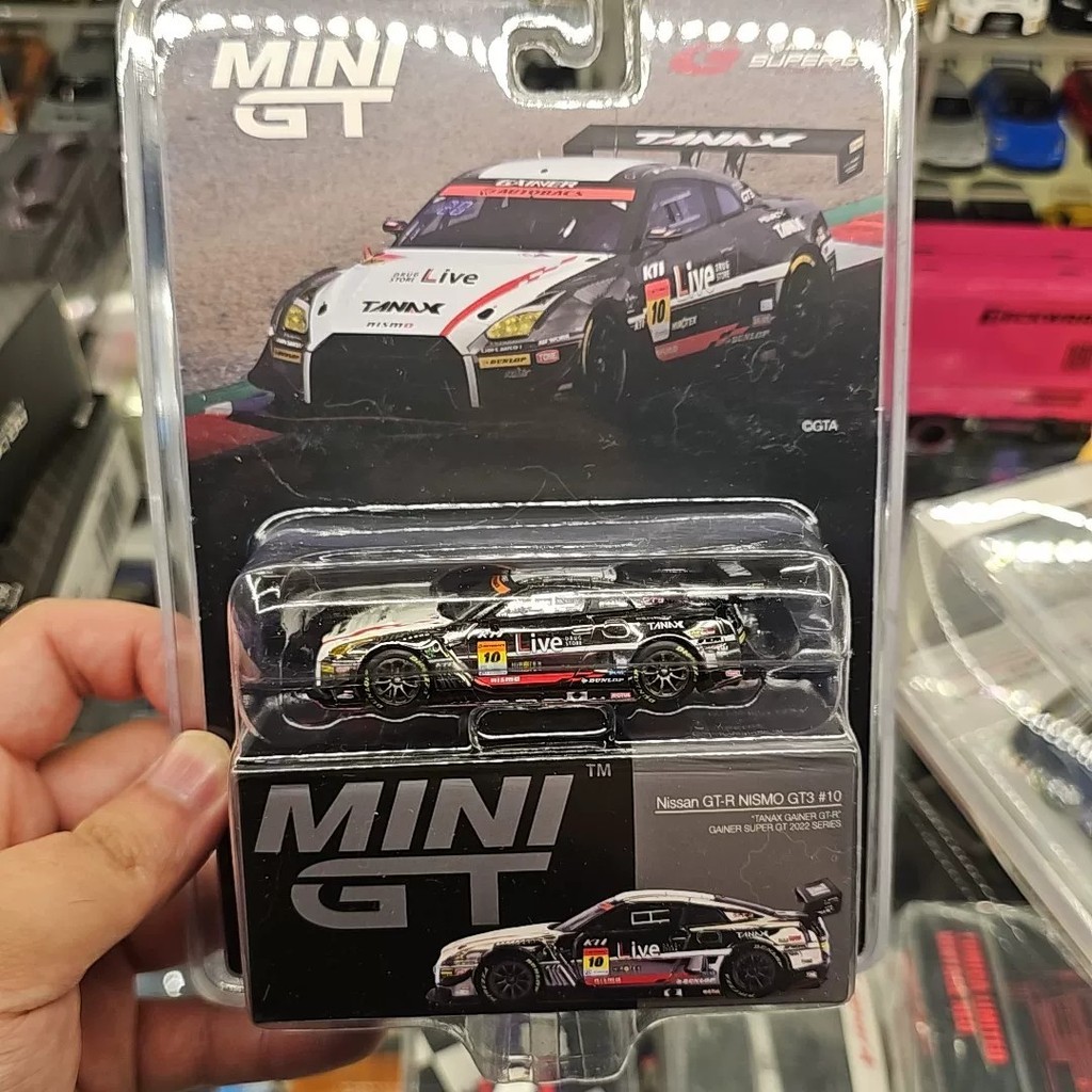 [Orphan] MINIGT 1/64 เบอร์ 239 Nissan GT-R NISMO GT3 BANAX GAINER 2022 Super GT Limited Wall Card Ve