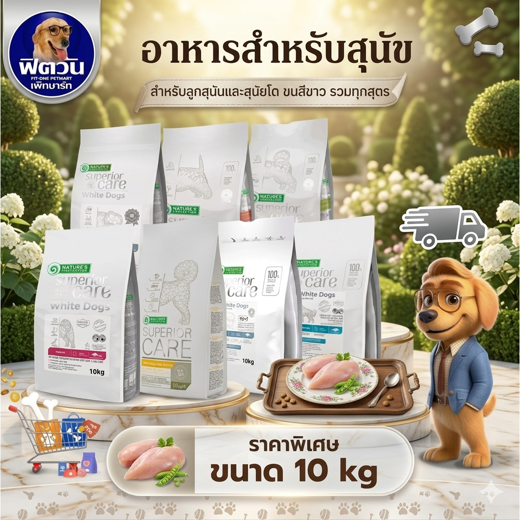 Nature's Protection Superior Care อาหารสำหรับลูกสุนัข สุนัขโต 
  ขนาด 10kg.