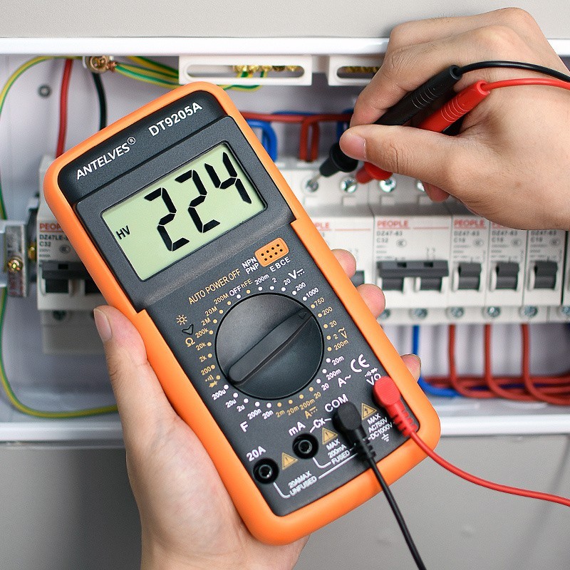 DT9205A มัลติมิเตอร์ช่างไฟฟ้าเฉพาะดิจิตอลความแม่นยําสูง Burn-Proof ซ่อมอิเล็กทรอนิกส์ Multi-Function