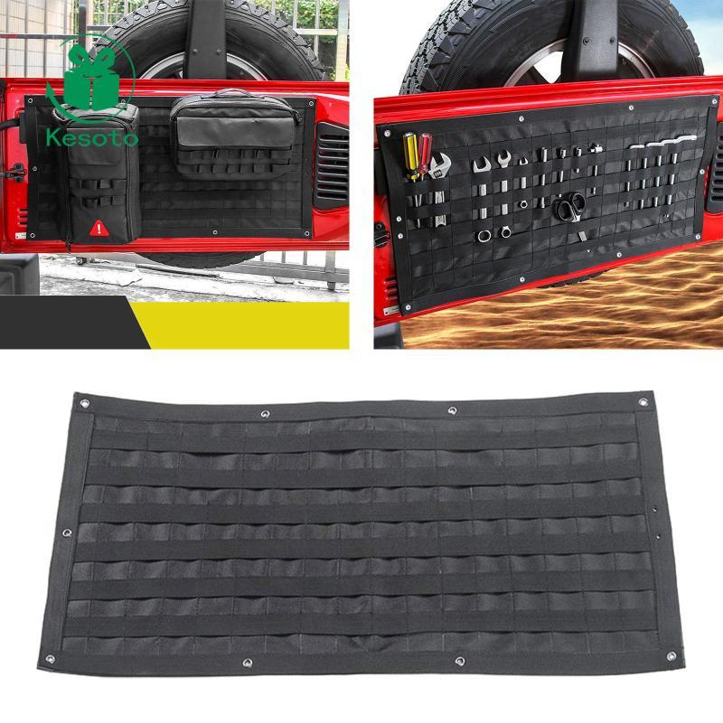 [Ehoyoxa] Car Tailgate Door Storage Bag Oxford Cloth Tool Organizer Multi Pocket for Beijing Bj40plu