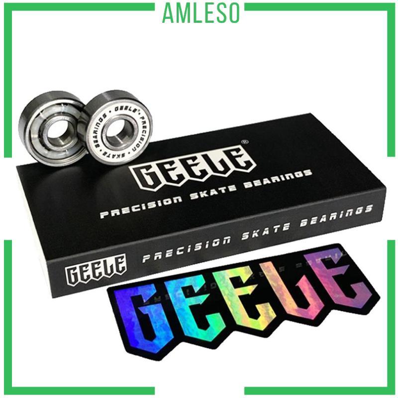 [Amleso] 8x Precision Skateboard Bearings สําหรับ Longboards อินไลน์สเก็ต Roller Skates 608