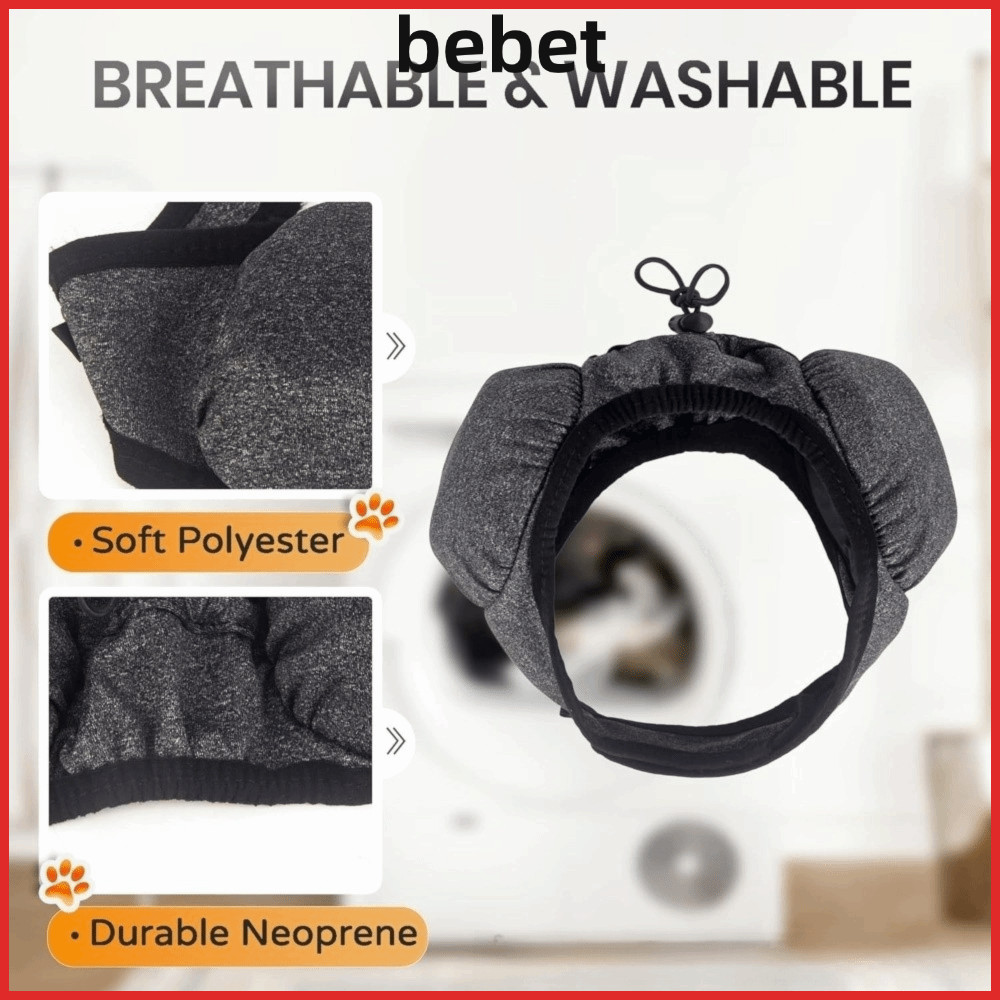 BEBET Dog Calming Hood, ที่ปิดหูหูสุนัขกันเสียงป้องกันเสียงรบกวน, Snug Fit ถ้วยปรับได้ฝาครอบลดเสียงรบกวนสุนัขใช้อาบน้ํา