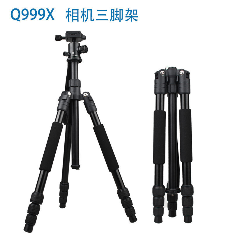 ขาตั้งกล้อง Enze Q999X SLR ขาตั้งกล้องแบบพกพา 1.6 ม. ขาตั้งเซลฟี่สดทรงกลม
