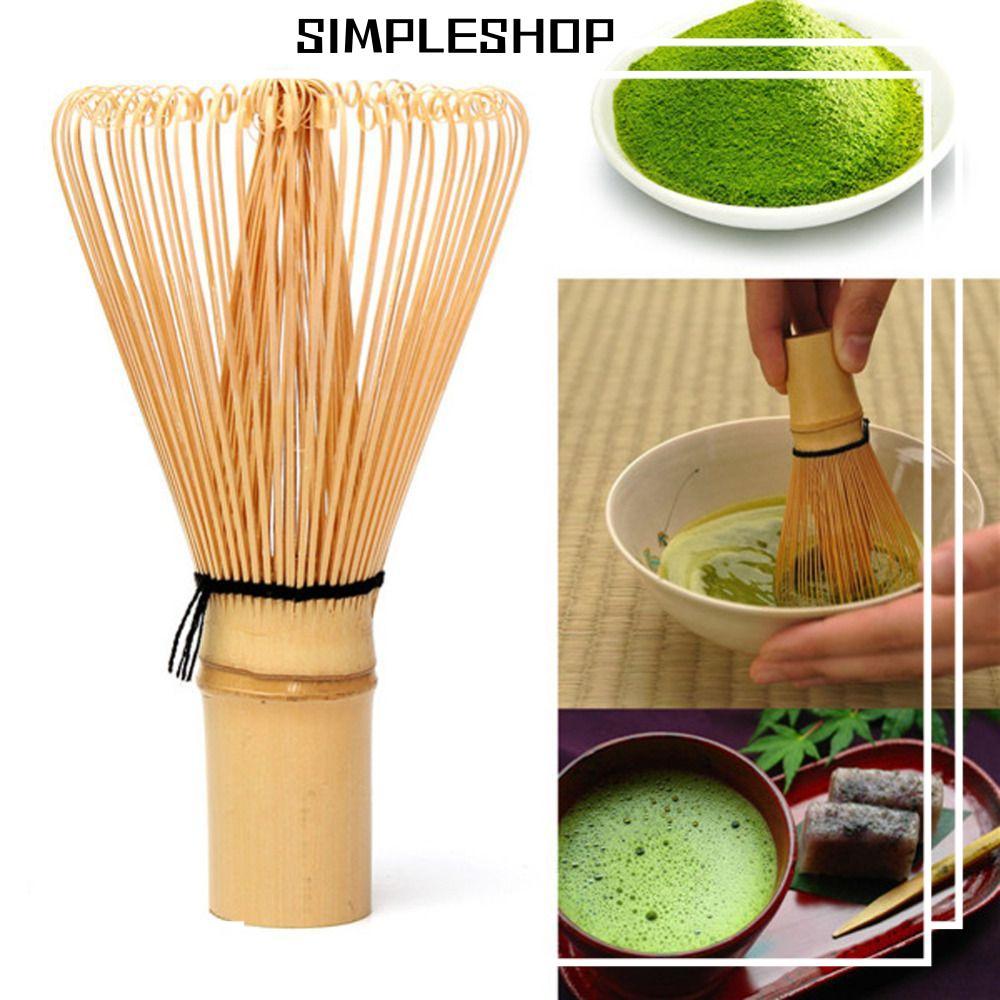 SIMPLESHOP 80 Fringe Bamboo Brush Home Japanese Tea Set Green Tea Matcha Bamboo Accessories