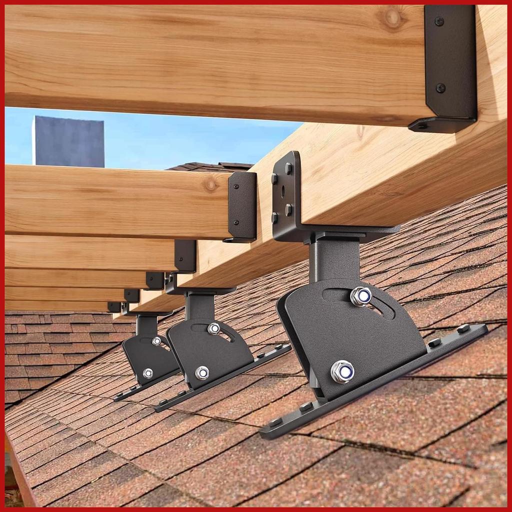 Riser Brackets สําหรับหลังคาปรับ Secure ล็อคชุดยึดหลังคาสําหรับ Gazebos Carports Patios Pergola post