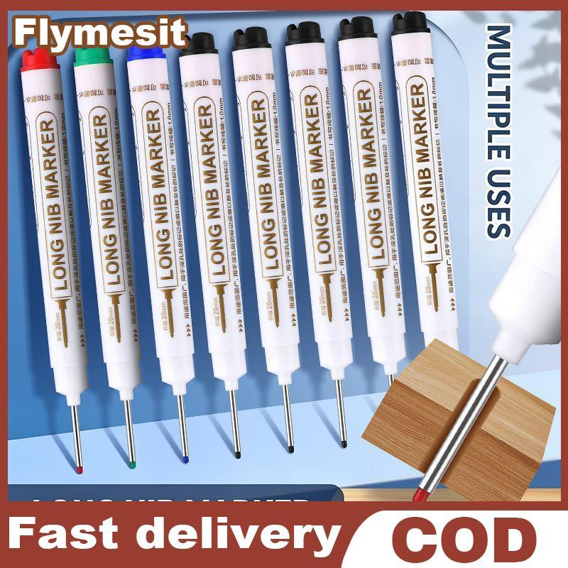 Flymesit 20 มม.กันน้ํายาวเข็ม Marker ปากกา 1PC สําหรับงานไม้กระเบื้องสกรู Sharp Dash ปากกาสําหรับ Handcraft ks EN