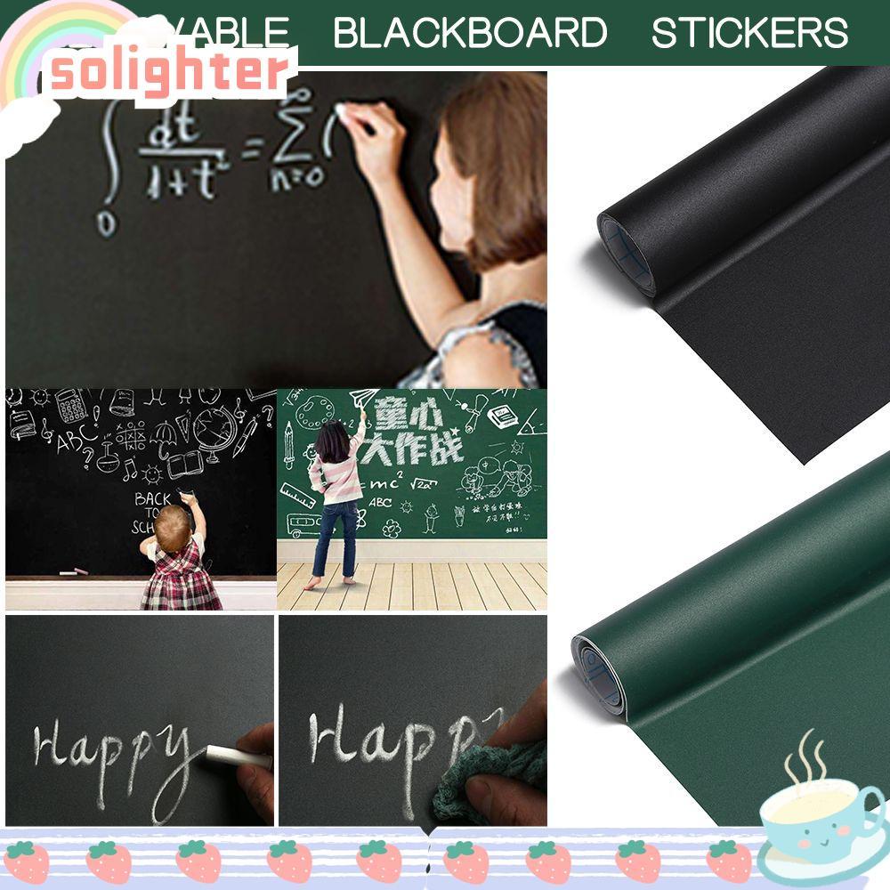SOLIGHTER สติ๊กเกอร์กระดานดําเขียนที่ถอดออกได้ Graffiti PVC ไวนิลกันน้ําวาดรูปลอก
