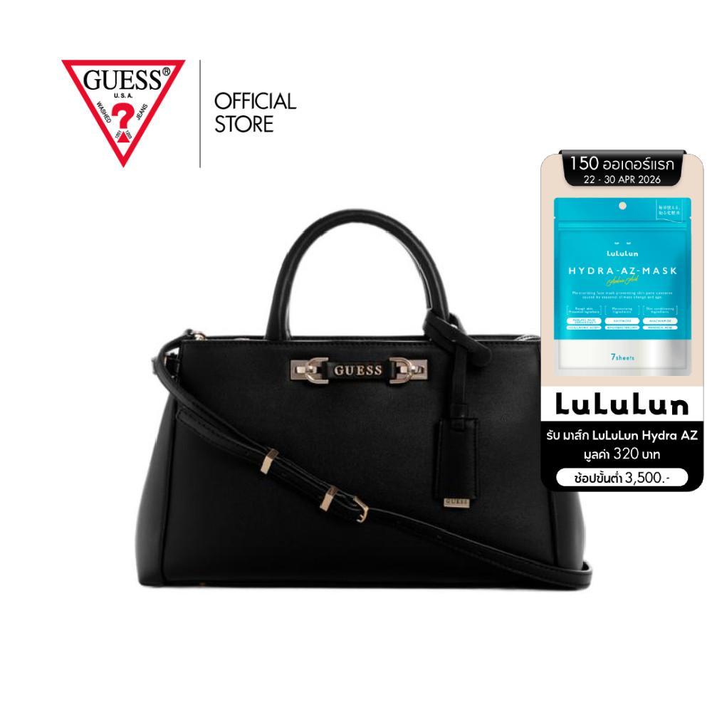 GUESS กระเป๋า รุ่น BG964406 LEFIA LUXURY SATCHEL สีดำ