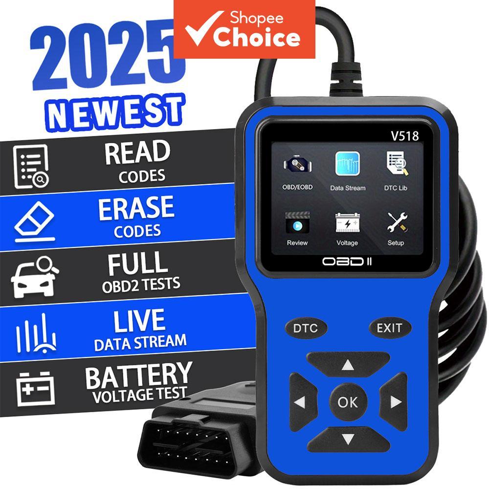 เครื่องสแกน OBD2, อ่านและล้างรหัสปัญหา ตรวจสอบไฟเครื่องยนต์ ใช้งานได้กับรถน้ํามันส่วนใหญ่ตั้งแต่ปี 1996 เป็นต้นไป เครื่องมือวิเคราะห์รถยนต์เต็มรูปแบบ