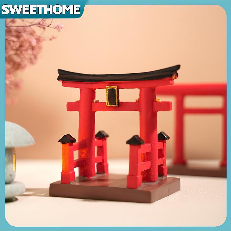 SWEETHOME Miniature Torii Gate ญี่ปุ่น Shinto Temple Garden เอเชียสถาปัตยกรรมรุ่นบอนไซ Zen Garden เค