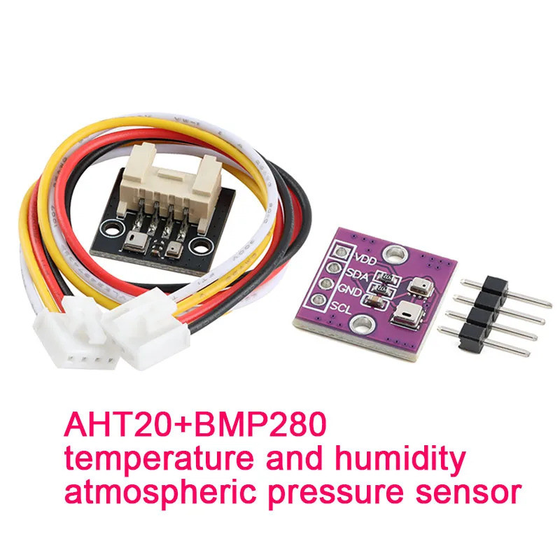 AHT20+BMP280 ความแม่นยําสูงดิจิตอลอุณหภูมิและความชื้นบรรยากาศเซ็นเซอร์ความดัน DC 2.8V-5V 4P GROVE สา