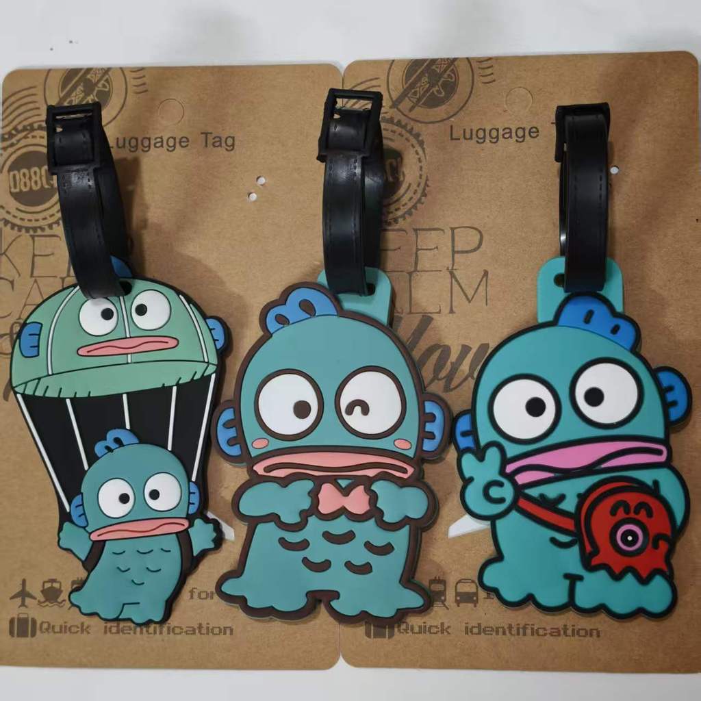 Clownfish แท็กกระเป๋าเดินทาง Melody Gemini PC สุนัขพุดดิ้งสุนัข Big-Eyed กบ XO Boarding Pass จี้ Anti-Lost Pass