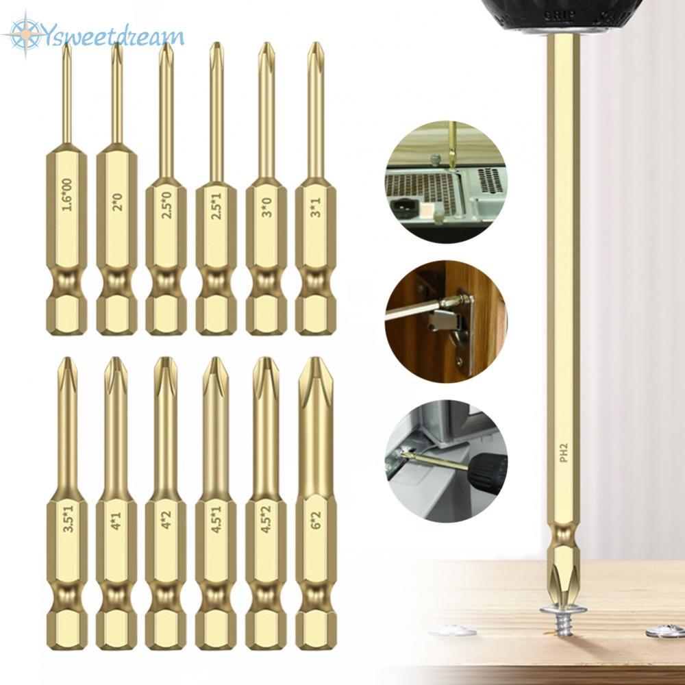 【SWTDRM】Magnetic Surface Screwdriver Bit for Various Tools PH00 PH0 PH1 PH2 50mm