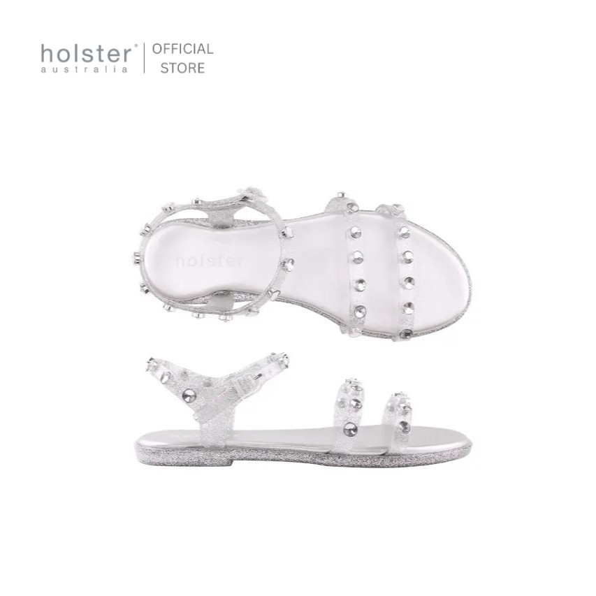 Holster  รองเท้าแตะรัดส้นผู้หญิง Sassy Glitter สี Clear