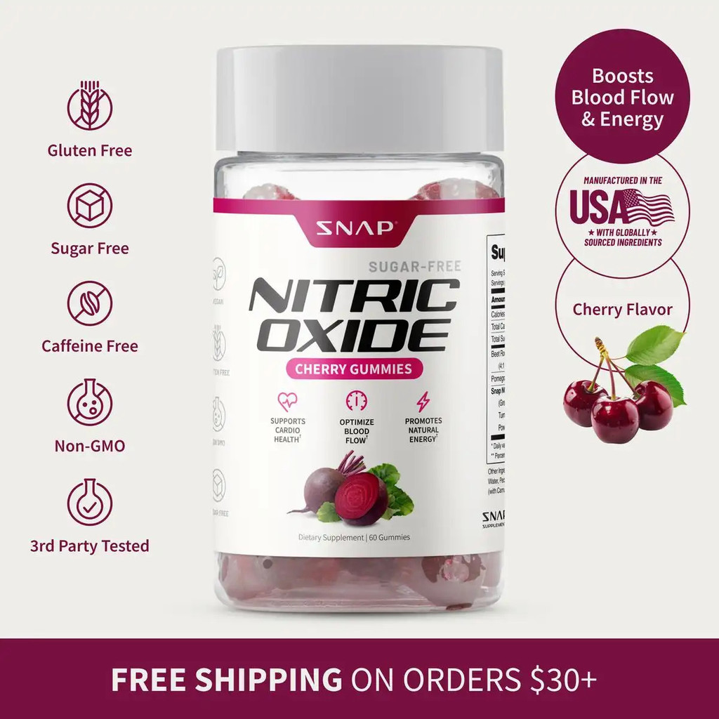 Snaps-Sugar-Free Nitre Beetroot Gummy-Heart Health, ระบบหมุนเวียนพลังงาน-Nitrate Enhancer-Third Part