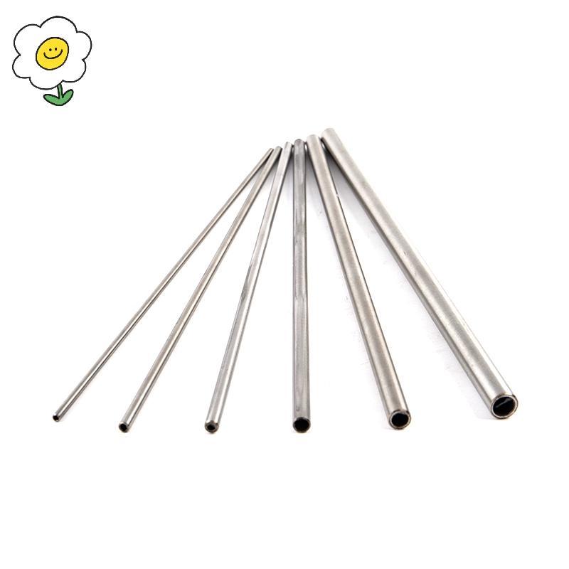 {}maoyting} Silver Round 304 Stainless Capillary Tube Pipelery Tube 250mm Hollow Circular Tube {COD}