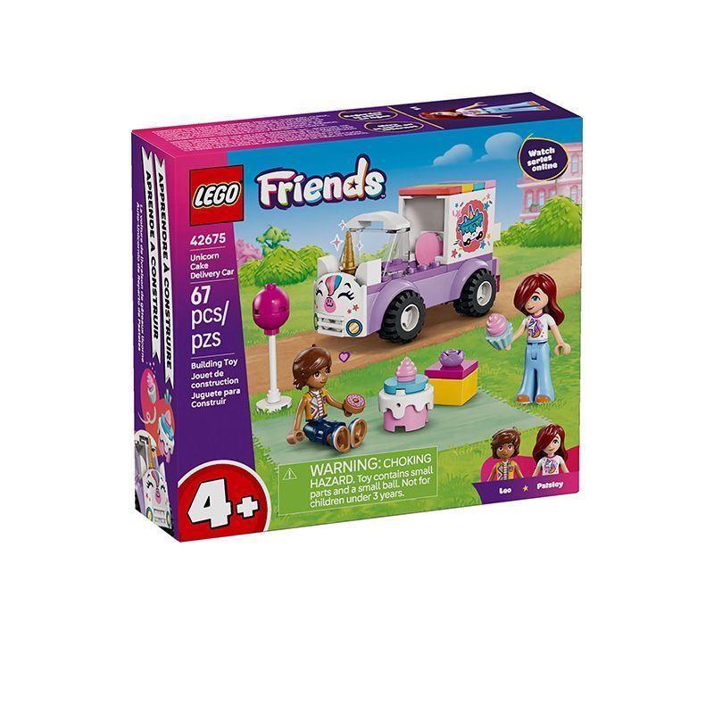[Lego] Lego Friends Series 42675 Unicorn Cake Delivery Truck Building Blocks ของเล่นเด็กผู้หญิง ybl4