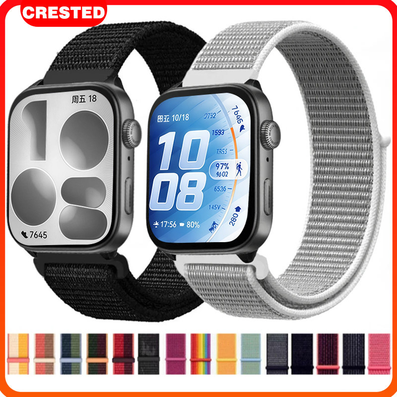 สายคล้องห่วงไนลอน forHuawei Watch Fit 5 4 3 / 5 Pro / 4 Pro เทปเปลี่ยนปรับได้ for Smartwatch Huawei Fit 3