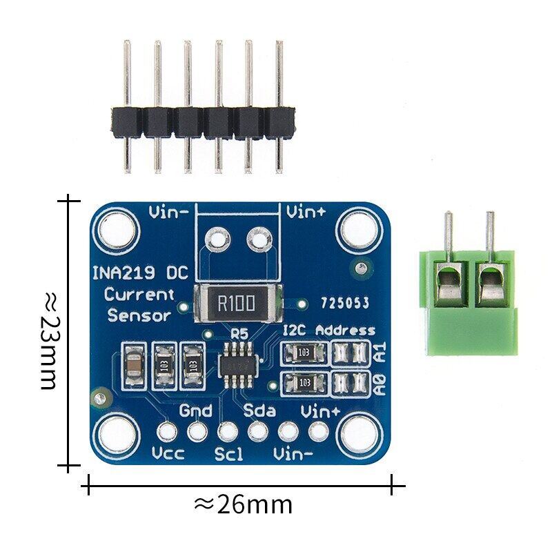 INA219 Bi-directional DC Current Power Supply Sensor Breakout โมดูล DIY 3V-5V IIC I2C Pow