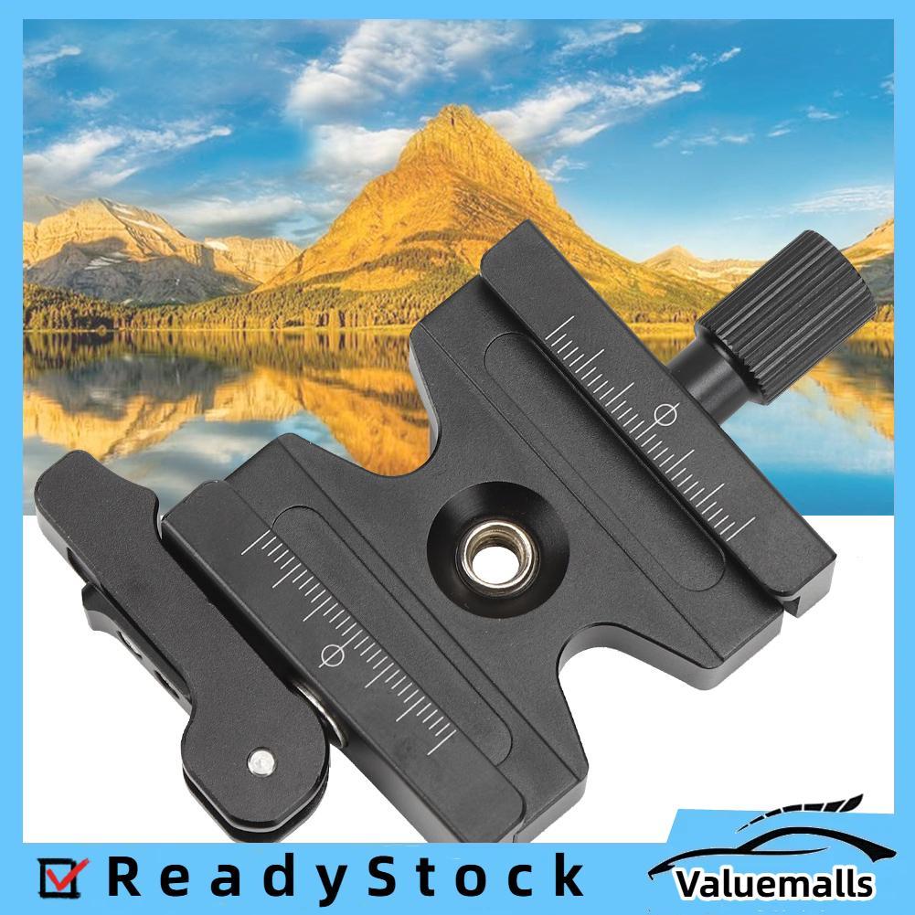 Valuemalls GOWENIC Quick Release Plate Clamp 50 มิลลิเมตรปรับ Ballhead Dual Lock คลิป 3/8in & 1/4in เลี้ยวอะแดปเตอร์สกรูสำหรับ ArcaTripodsMonopods