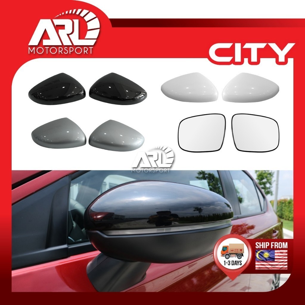 Honda City GN GN2 MK7 7th Gen กระจกมองข้างสีขาวสีดําเงินฝาครอบ - เปลี่ยนประเภทสําหรับ City (2020 - 2