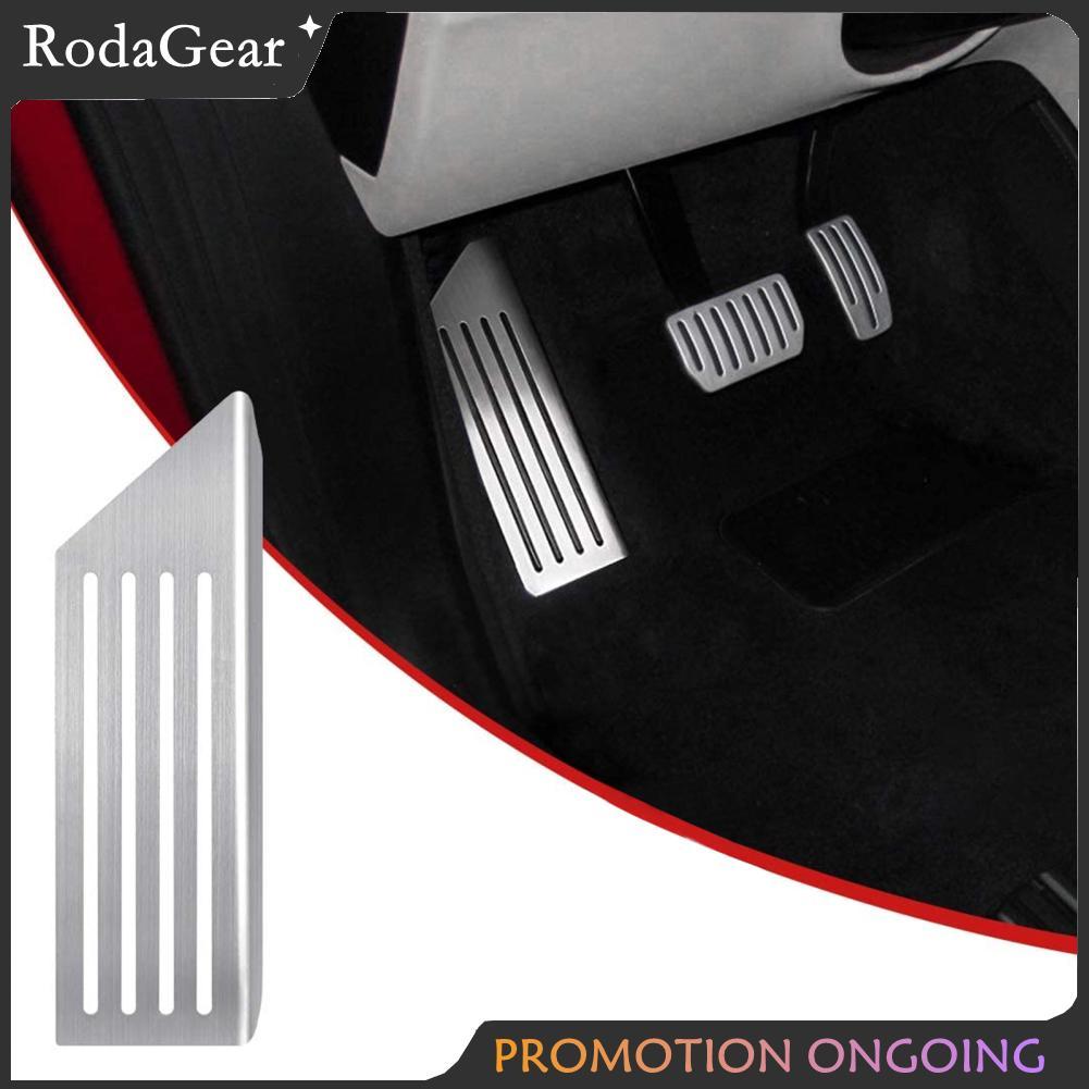 RodaGear Tbest รถที่วางเท้าเหยียบสแตนเลสกันลื่นแผ่นพักเท้าที่ทนทานสำหรับการเปลี่ยนอุปกรณ์เสริมอัตโนมัติ