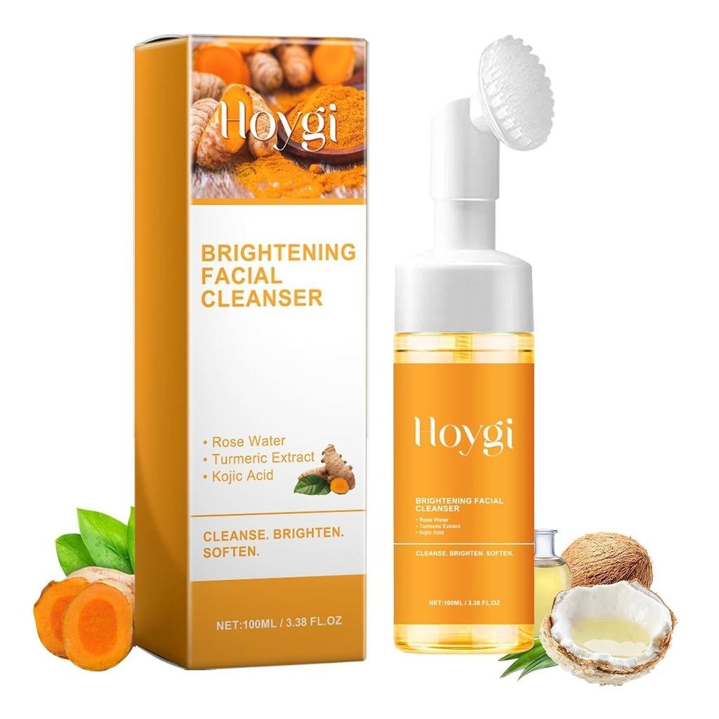 Turmeric Facial Cleanser (พร้อมแปรง), Universal Turmeric Facial Cleanser, 3.38 ออนซ์ของเหลว/ชิ้น L0T