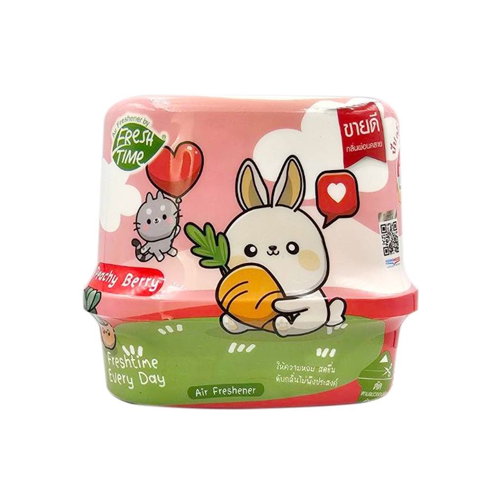 FRESH TIME เจลหอม พีชชี่เบอร์รี่ 180ก. FRESHTIME AIR FRESHENER PEACHY BERRY180G