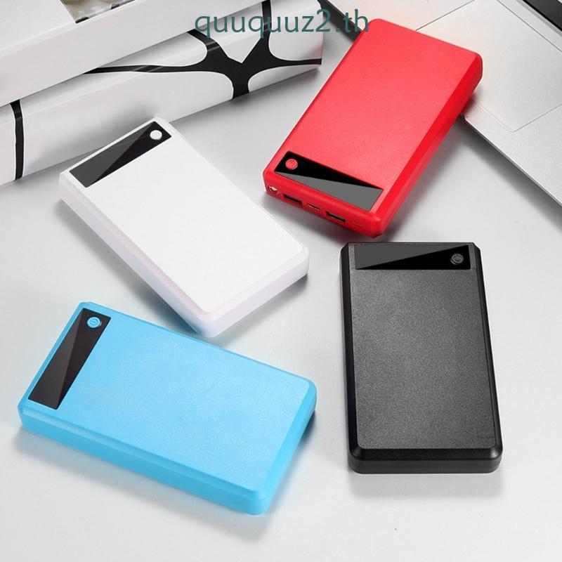 Quu ไม่จําเป็นต้องเชื่อม 18650 กล่องสําหรับ 6 ชิ้น 18650 Powerbank 5Pin USB และ Type C อินพุตน้ําหนั