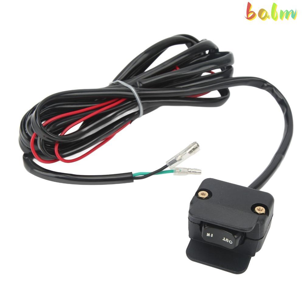 BALM สายควบคุมแฮนด์, สายควบคุม 12V Winch Rocker Switch, สวิตช์ทดแทน 3 เมตรความยาวยึดสําหรับ WARN A25