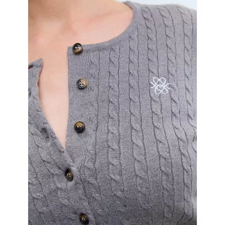 [Pomelo] เสื้อคาร์ดิแกนถักไหมพรมมีกระดุม / Ribbed Button Front Knit Cardigan