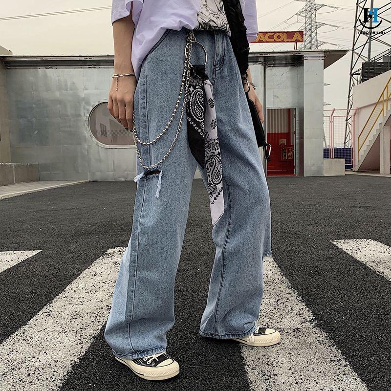 [GA] Unisex Hip Hop KeyChain Jean Wallet Belt Chain Ro Punk Ribbon Biker Headscarf Metal Waist Chain