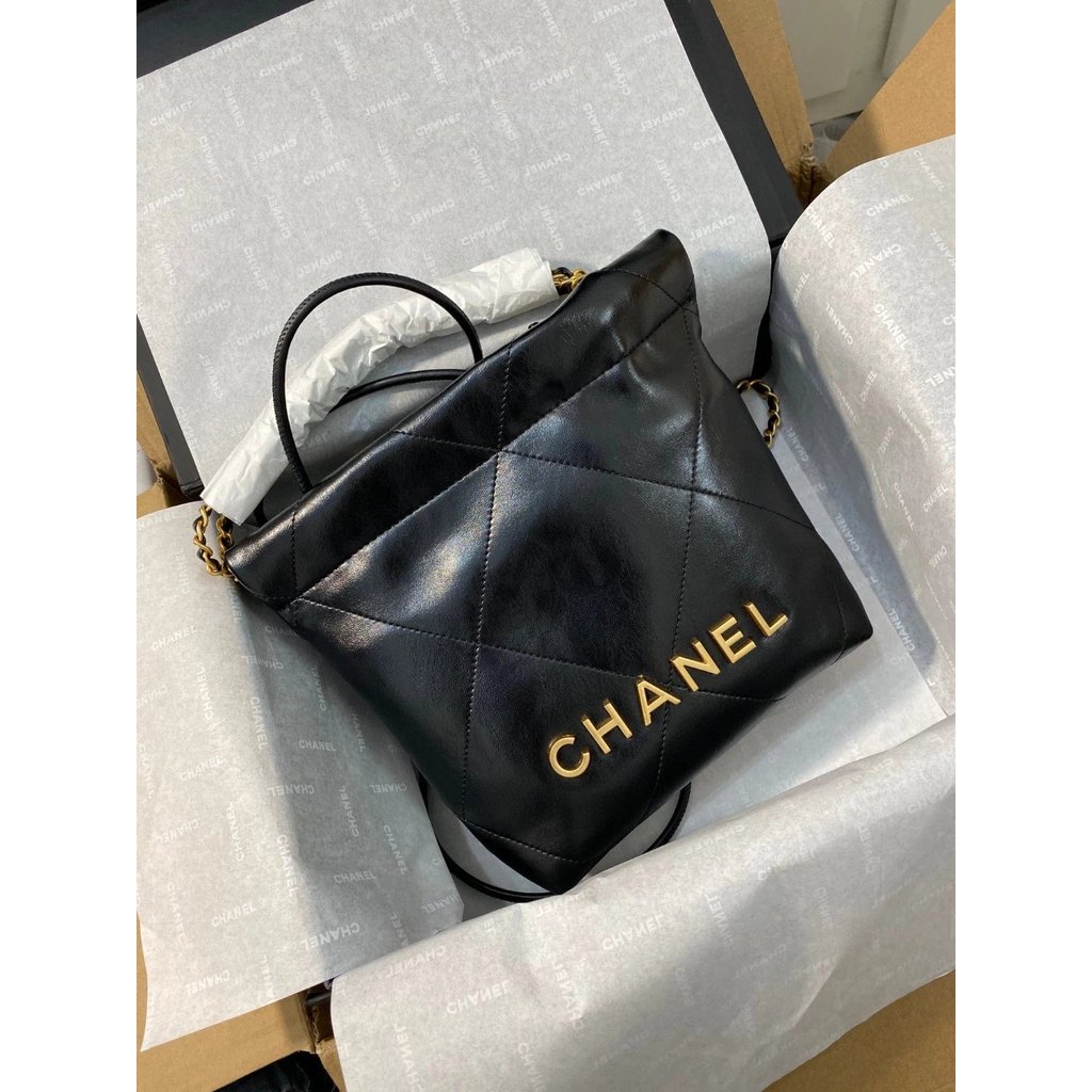 CHANEL Oil Wax Cowhide Classic Mini Big Diamond