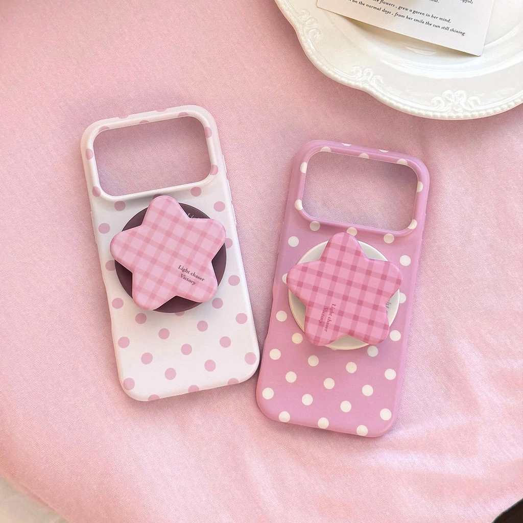 Magnetic Attachment Type เคส iPhone ลายจุดสีชมพูเหมาะสําหรับ iPhone 17 Pro Max 17 16 15 14 iPhone13 thumbnail 9