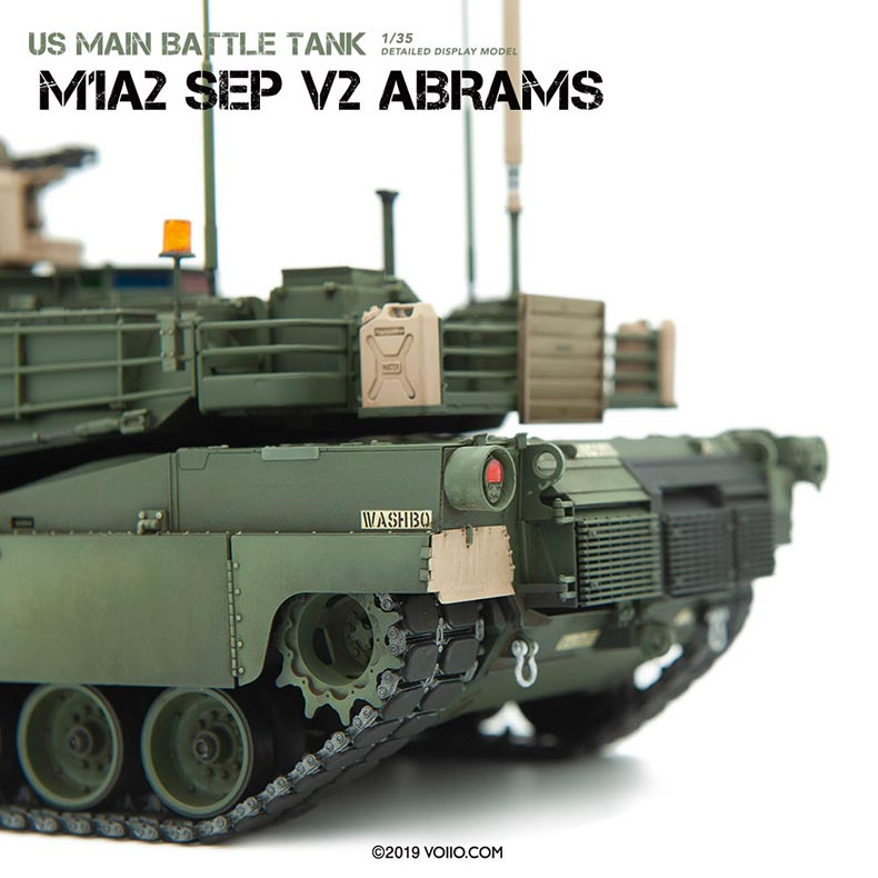 VOIIO 1/35 M1A2 SEP V2 Abrams Main Battle Tank Assembly Model