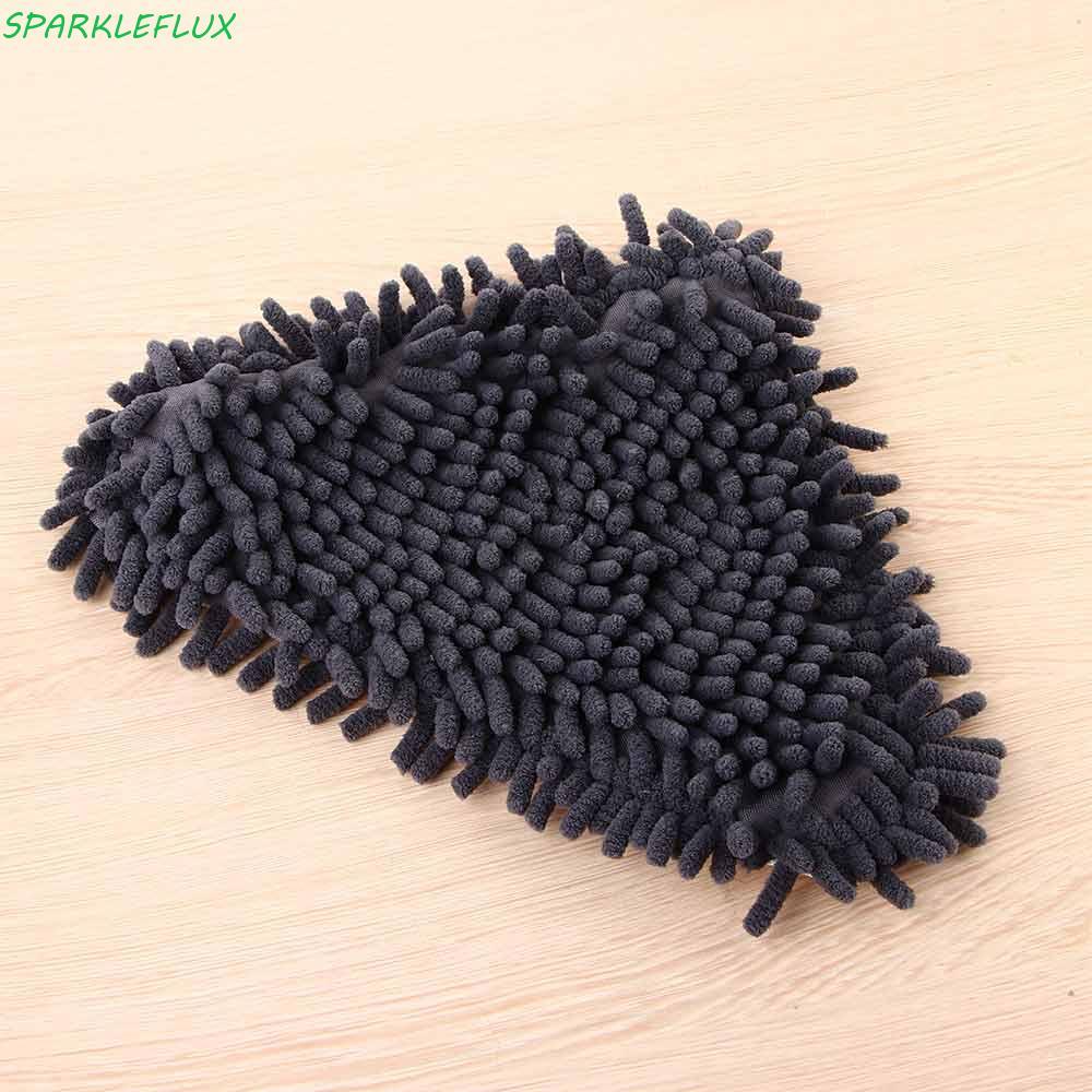 SPARKLEFX Mop Head Wipe Window Clean Tool ไม้ถูพื้นไมโครไฟเบอร์แบบแบน