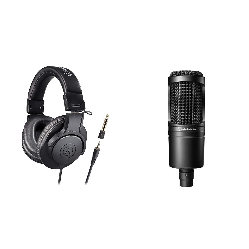 Audio-Technica ATH-M20x Professional Monitor Headphones Wired Black Japan Original