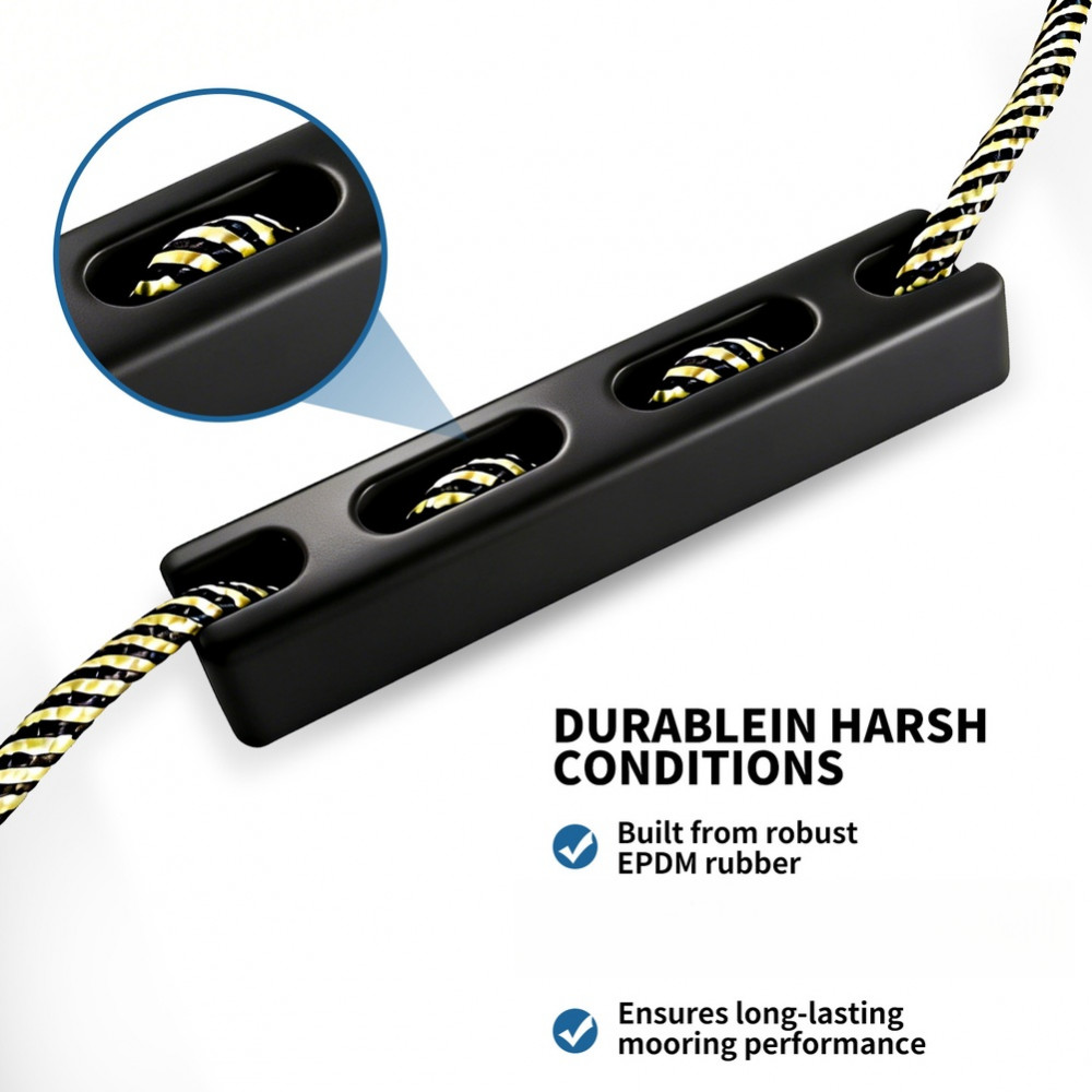 Marine Rubber Snubber โช้คอัพสําหรับ Moring Lines Dock Ropes Small Medium