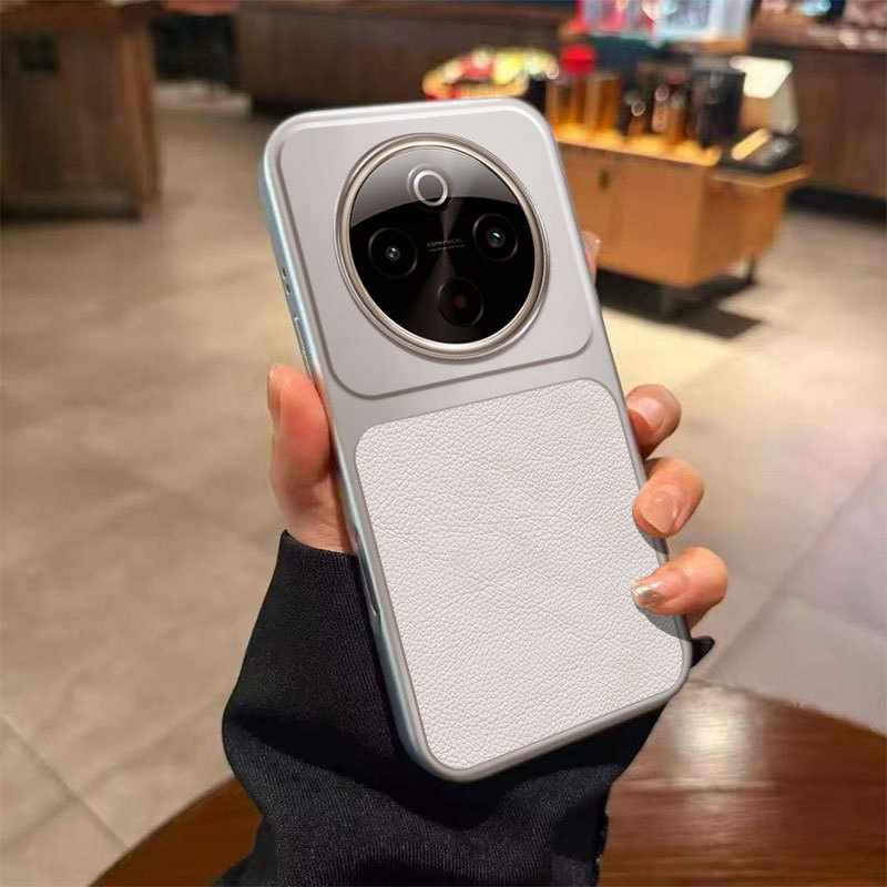 สําหรับ Vivo iQOO Z10 5G กรณี Soft TPU หนัง PU สีทึบปกหลังเคสโทรศัพท์สําหรับ Vivo iQOOZ10 5G กรณีซิลิโคน