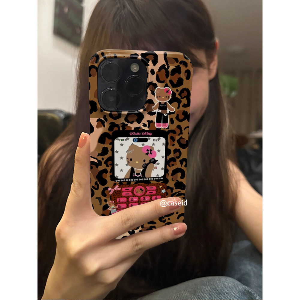 case iphone 17 เคสไอโฟน พิมพ์ลายเสือดาวสาวร้อนหวานและเย็นเหมาะสำหรับ iphone15 Magnetic 16pro เคส ไอโ