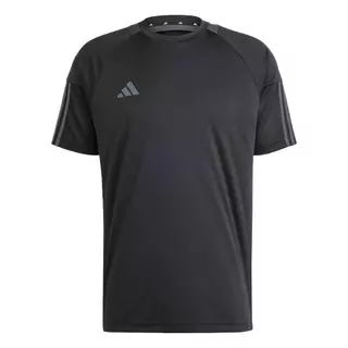 adidas ไลฟ์สไตล์ เสื้อยืด Sereno AEROREADY 3-Stripes ผู้ชาย สีดำ IR7827