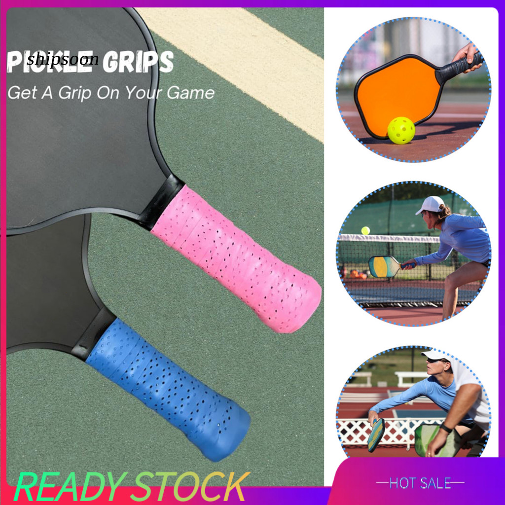 SN Pickleball Paddle Grip ชุดเหงื่อ Pickleball Paddle Grips 2 ชิ้น Pickleball Paddle Grip เทปหนัง Fa